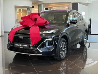 Купить Geely EX5 Гибрид Черный EM-R 1.5hyb AT (218 л.с.) от 3579990 ₽. в Саратове