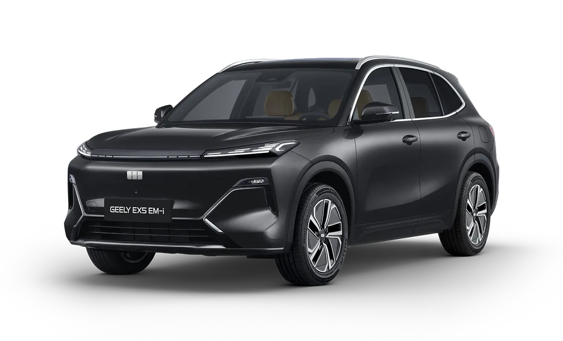 Купить Geely EX5 Гибрид Черный EM-R 1.5hyb AT (218 л.с.) от 3579990 ₽. в Саратове